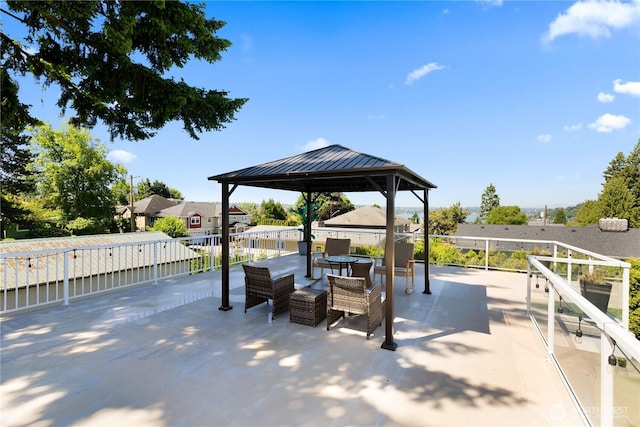 3415 Garden Ave N, Renton, WA 98056 - view of patio featuring a gazebo