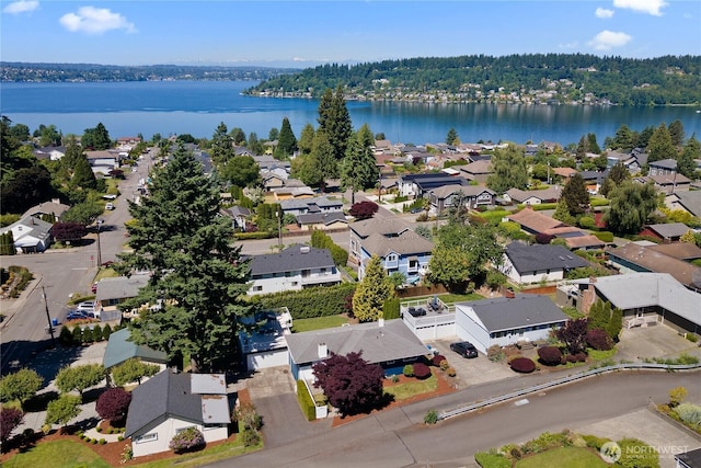 3415 Garden Ave N, Renton, WA 98056 - aerial view of residential area featuring a large body of water