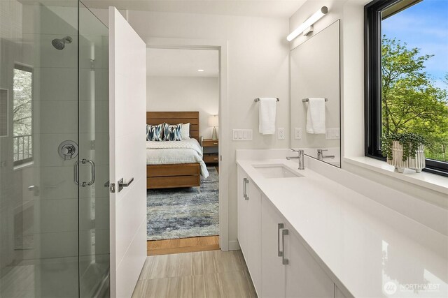 290 118th Ave SE, Bellevue, WA 98005 - ensuite bathroom featuring vanity and a stall shower