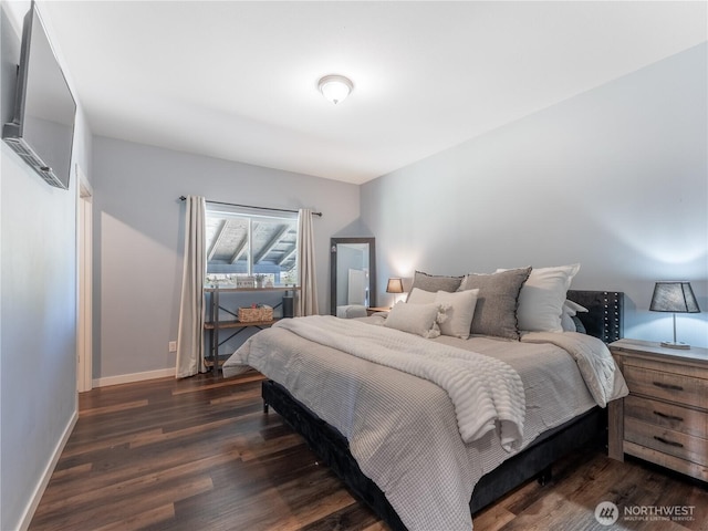 202 Chipmunk Trail Rd, East Wenatchee, WA 98802 - bedroom featuring dark wood finished floors and baseboards
