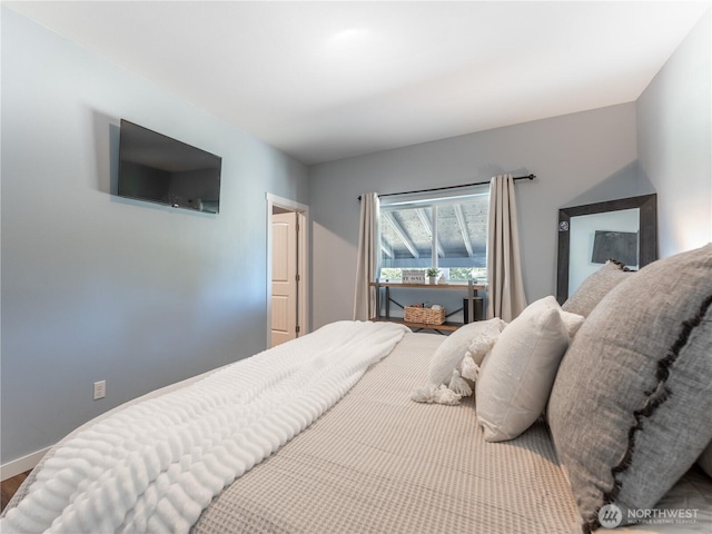 202 Chipmunk Trail Rd, East Wenatchee, WA 98802 - bedroom featuring baseboards and wood finished floors