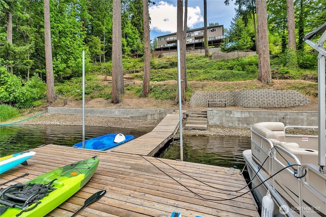 view of dock