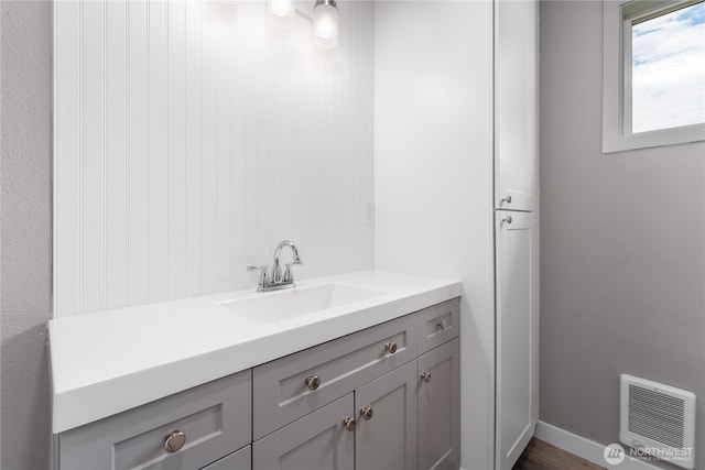 1819 Springwater Ave, Wenatchee, WA 98801 - bathroom with vanity and baseboards