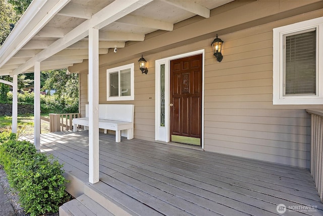 1812 5th St SE, Puyallup, WA 98372 - wooden terrace featuring a porch