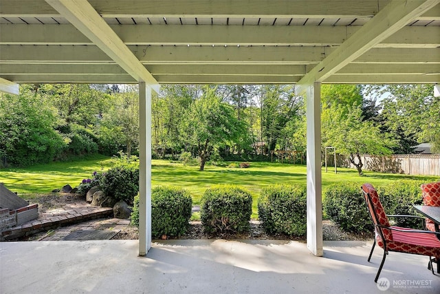 1812 5th St SE, Puyallup, WA 98372 - view of patio / terrace with view of scattered trees