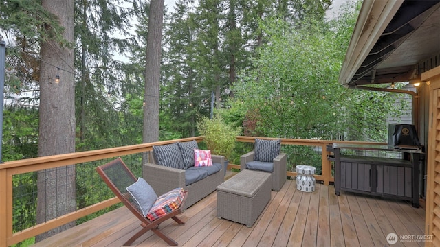 4017 239th Pl SE, Sammamish, WA 98029 - wooden terrace featuring outdoor lounge area