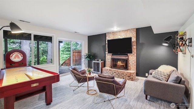 4017 239th Pl SE, Sammamish, WA 98029 - living area with a fireplace