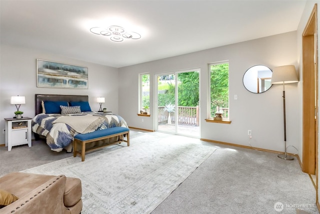 2507 Green Ct SW, Olympia, WA 98512 - carpeted bedroom featuring access to outside and baseboards