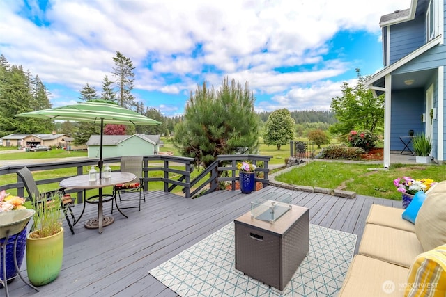 2507 Green Ct SW, Olympia, WA 98512 - deck with a lawn and outdoor dining area