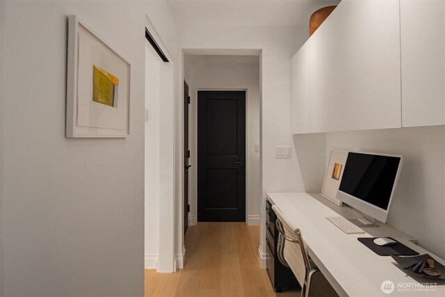 10208 47th Ave SW, Seattle, WA 98146 - office with light wood-style flooring and baseboards