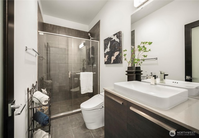 12421 Harwood Cove Ln SW, Lakewood, WA 98498 - full bathroom with a shower stall, toilet, and vanity