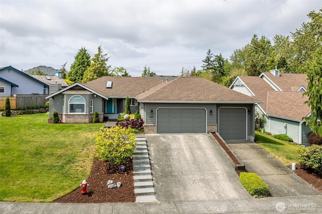 805 E Pacificview Dr, Bellingham, WA 98229 - single story home with a garage, driveway, and a shingled roof