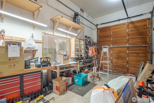 805 E Pacificview Dr, Bellingham, WA 98229 - garage with a workshop area