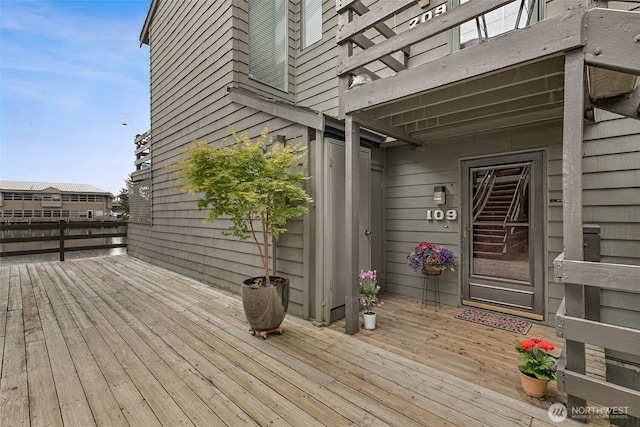 7 Lake Bellevue Dr Unit 109, Bellevue, WA 98005 - view of wooden deck