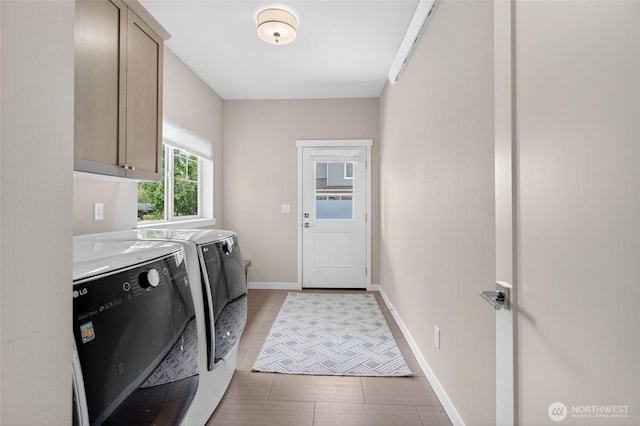 704 Springside Ln, Bellingham, WA 98226 - laundry area with separate washer and dryer and cabinet space