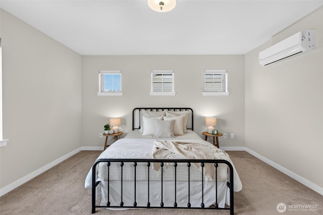 704 Springside Ln, Bellingham, WA 98226 - bedroom with a wall mounted air conditioner and carpet floors