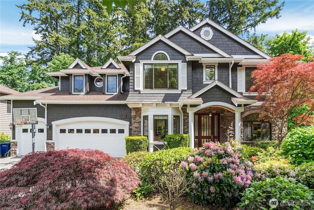 22309 1st Dr SE, Bothell, WA 98021 - view of front of property featuring stone siding and a garage