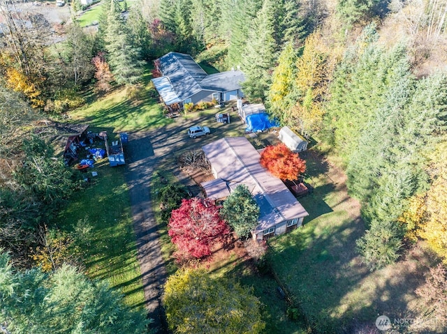 15010 NE 403rd St, Amboy, WA 98601 - aerial view of property and surrounding area with a forest