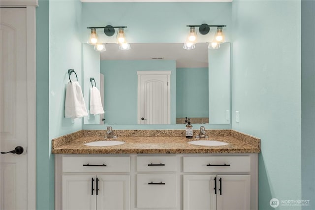 6503 Wrangler Dr SE, Tumwater, WA 98501 - bathroom featuring double vanity