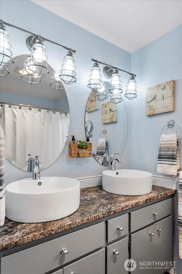 17910 Spruce Way, Lynnwood, WA 98037 - full bath featuring double vanity