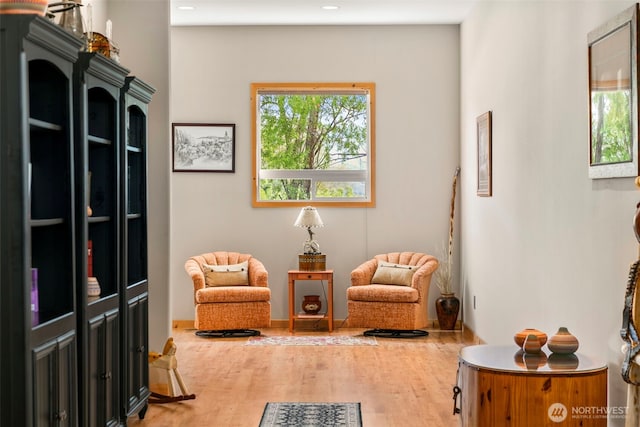 2720 NW Cascade Ave, East Wenatchee, WA 98802 - sitting room featuring wood finished floors and recessed lighting