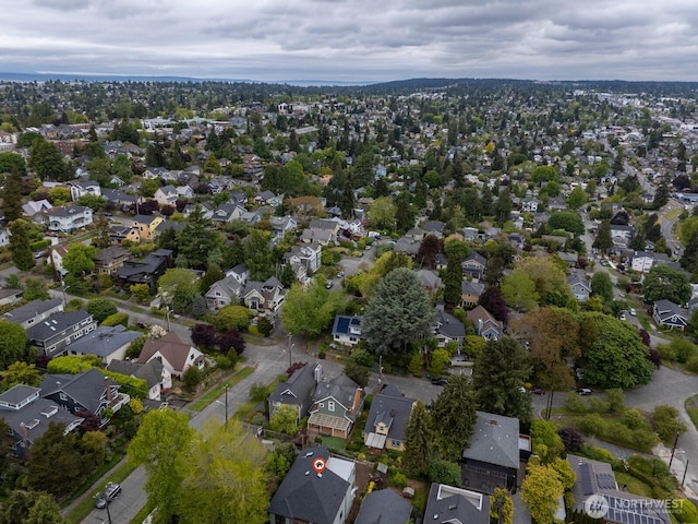 706 N 59th St, Seattle, WA 98103 - aerial view of property and surrounding area featuring nearby suburban area