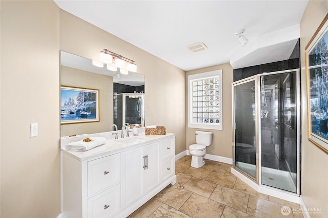 2815 211th Ave E, Lake Tapps, WA 98391 - bathroom featuring vanity and a stall shower