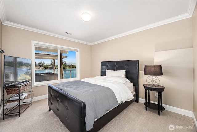 2815 211th Ave E, Lake Tapps, WA 98391 - bedroom with ornamental molding and light carpet