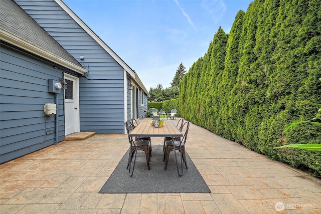 view of patio / terrace with outdoor dining area