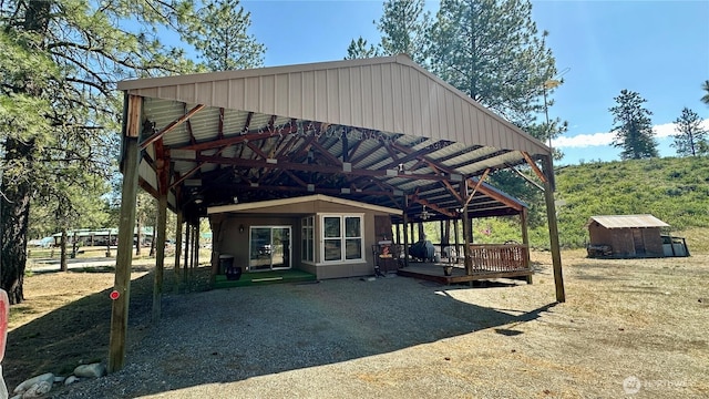 169 Twin Lakes Dr, Winthrop, WA 98862 - rear view of property with a wooden deck
