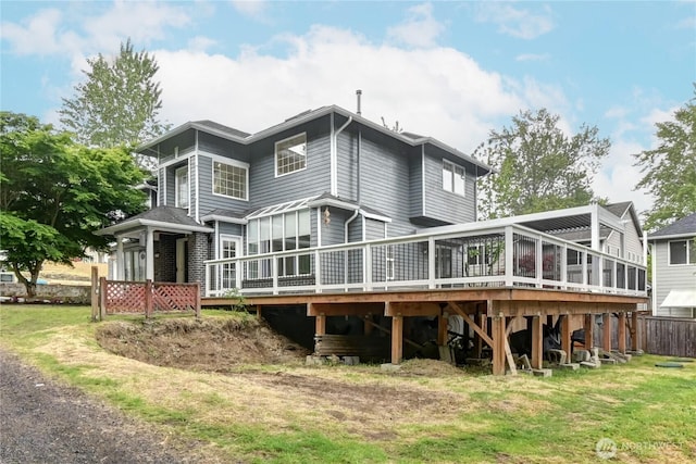 17634 118th Ave SE, Renton, WA 98058 - back of house with a wooden deck