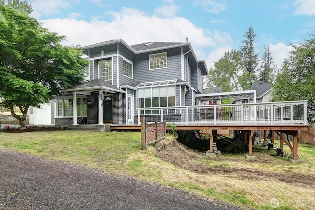 17634 118th Ave SE, Renton, WA 98058 - back of property featuring a deck and a yard