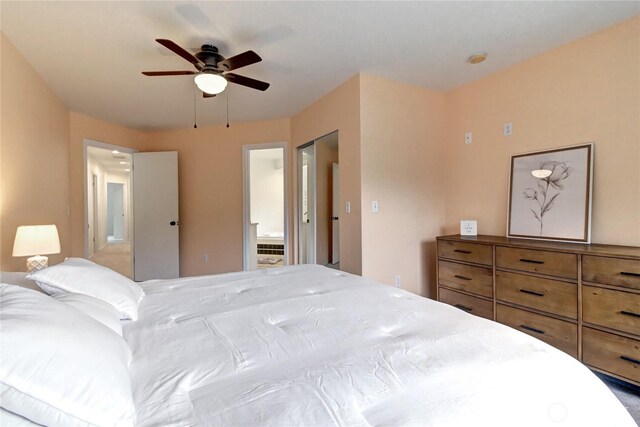 17634 118th Ave SE, Renton, WA 98058 - bedroom with ensuite bath and a ceiling fan