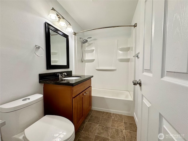 8312 121st St SW, Lakewood, WA 98498 - bathroom with vanity, bathing tub / shower combination, and toilet