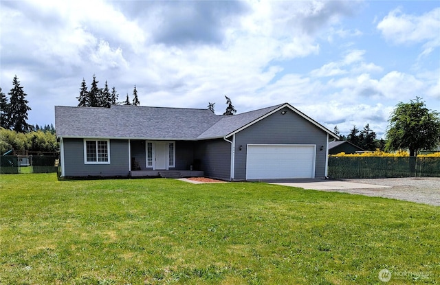 9441 180th Way SW, Rochester, WA 98579 - single story home with concrete driveway, an attached garage, a porch, and roof with shingles