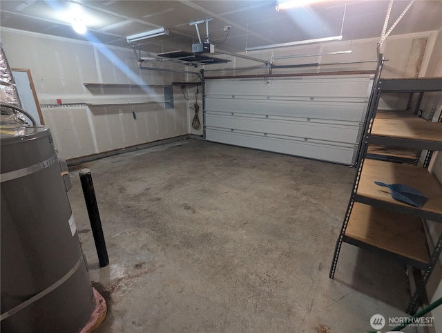 9441 180th Way SW, Rochester, WA 98579 - garage with water heater and a garage door opener