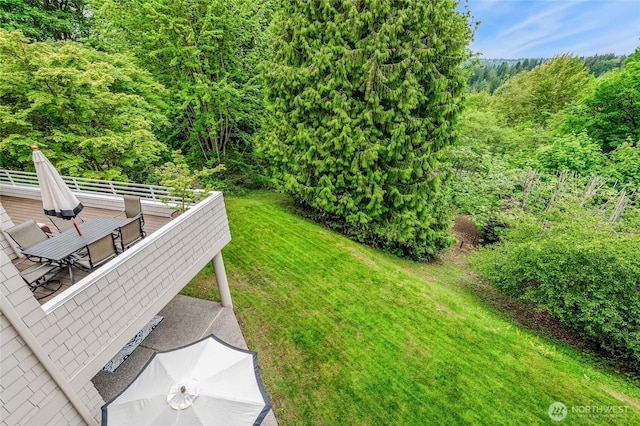 11120 NE 106th Pl, Kirkland, WA 98033 - view of grassy yard featuring a forest view