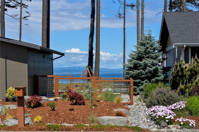 1109 Walker St, Port Angeles, WA 98363 - view of yard featuring a mountain view