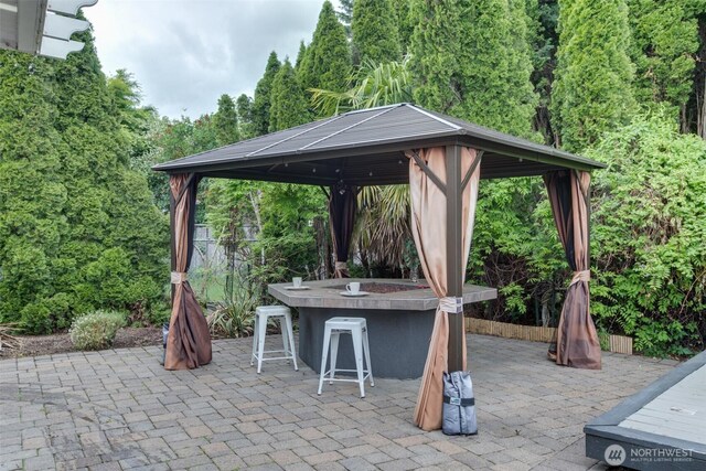 16016 NE 41st St, Vancouver, WA 98628 - view of patio with a gazebo