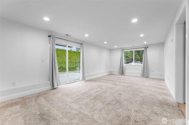 16912 49th St E, Lake Tapps, WA 98391 - carpeted empty room with recessed lighting, healthy amount of natural light, and baseboards