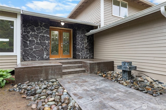 16912 49th St E, Lake Tapps, WA 98391 - view of patio / terrace with french doors