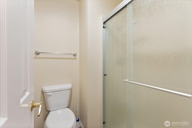 2012 Creekside Ln, Anacortes, WA 98221 - bathroom featuring a shower stall and toilet