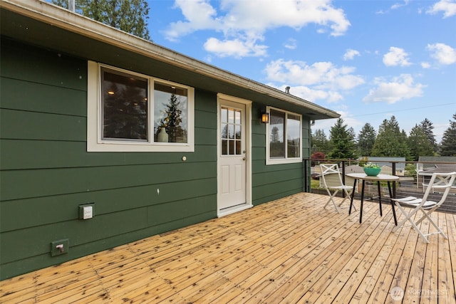 430 S 201st St, Des Moines, WA 98198 - wooden terrace featuring outdoor dining area