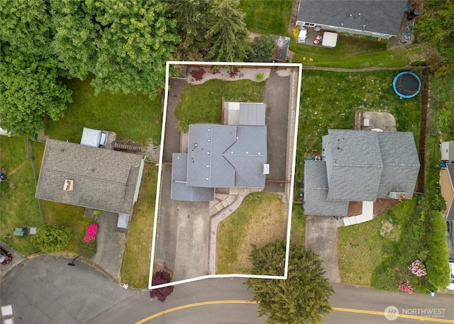 3620 Westminster Dr SE, Port Orchard, WA 98366 - aerial view of property and surrounding area featuring property parcel outlined