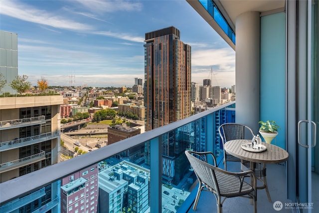 737 Olive Way Unit 2703, Seattle, WA 98101 - balcony featuring a view of city