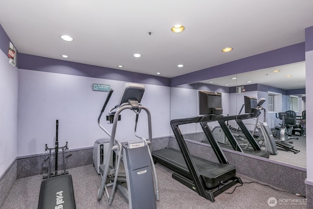 8260 53rd Ave W Unit 208, Mukilteo, WA 98275 - exercise room with recessed lighting