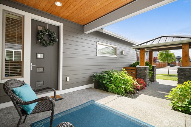 13127 184th Ave E, Bonney Lake, WA 98391 - view of patio with a gazebo