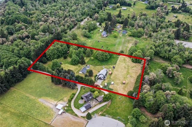 5410 SW 244th St, Vashon, WA 98070 - view of property location with property parcel outlined