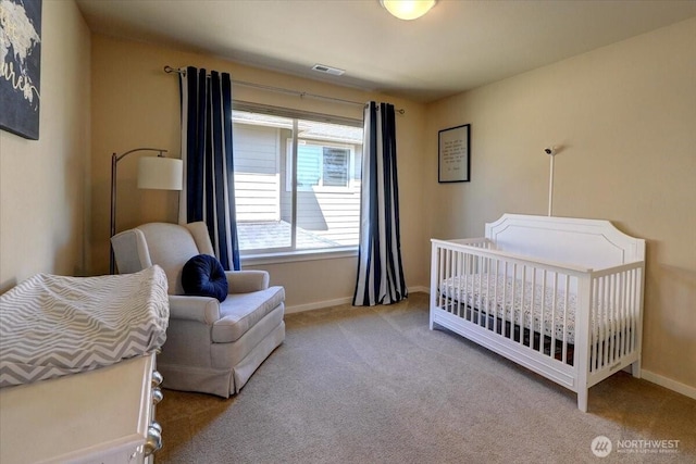 13406 SE 262nd St, Kent, WA 98042 - bedroom featuring carpet floors, baseboards, and a crib