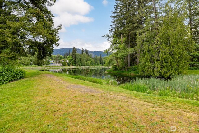 12128 167th Dr NE, Arlington, WA 98223 - view of yard featuring a water and mountain view